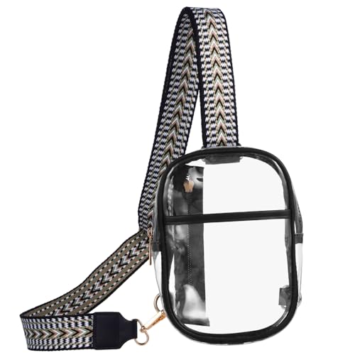 Beaupretty Wasserdichte Tpu Umhängetasche Damen Transparent Verstellbar Leicht Crossbody Fanny Pack Vielseitig Für Sport Festival Reise von Beaupretty