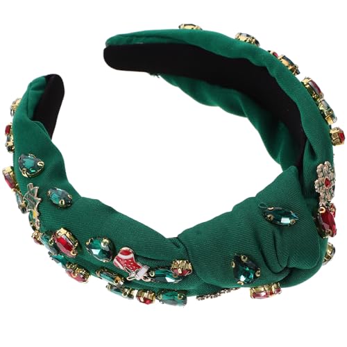 Beaupretty Weihnachten Geknotete Stirnbänder Breites Geknotetes Stirnband Breites Stirnband Gedrehtes Stirnband Für Frauen Mädchen Weihnachtshaar-Accessoires von Beaupretty