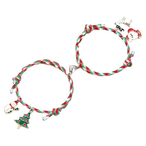 Beaupretty Passender Weihnachtsarmbänder Gewebte Armbänder Für Weihnachtsseilarmbänder Für Männer Und Frauen von Beaupretty