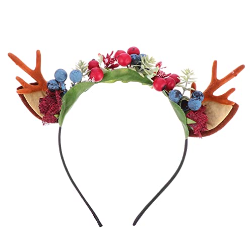 Beaupretty Weihnachtlicher Haarreif mit Zarten Rentiergeweih Formen Kreatives Party Haaraccessoire für Damen und Langlebiges Design für Festtage Cosplay und Familienfeiern von Beaupretty