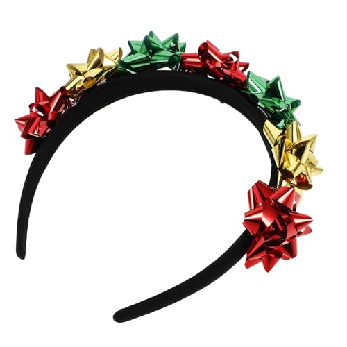 Beaupretty Weihnachts-stirnband Mit Blumenmuster Kopfbedeckungen Für Urlaubspartys Weihnachtskugel Stirnbänder Dekorationen Gefühlt Weihnachtsschleife Stirnband Weihnachtshaarreiber Plastik von Beaupretty