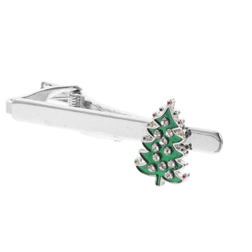 Beaupretty Weihnachtsbaum Krawattenklammer für Herren Stilvolle Weihnachtsaccessoires für Festliche Anlässe Langlebiges Design für Geschäftsmeetings Feiertagsfeiern Einfach Anzubringen von Beaupretty