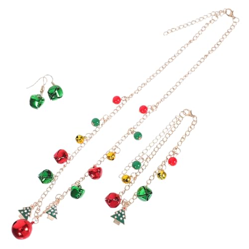 Beaupretty Weihnachtsschmuck Set Jingle Bell Halskette Ohrhänger Armband Farbblock Design Leicht Hautfreundlich Festliche Partyaccessoires Geschenkidee Beaupretty Weihnachtsschmuck Set Jingle Bell Halskette Ohrhänger Armband Farbblock Design Leicht Hautfreundlich Festliche Partyaccessoires Geschenkidee von Beaupretty