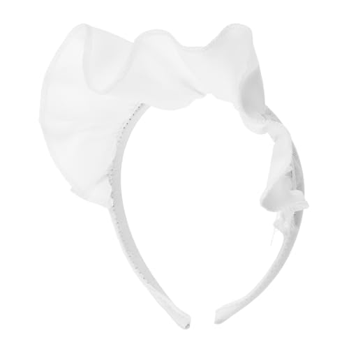 Beaupretty Weißes Japanisches Maid Haarband mit Rüschen Langlebiger Haarschmuck für Damen Präzise Verarbeitet Formbeständig Geeignet für Cosplay Partys und Kostüm Events von Beaupretty