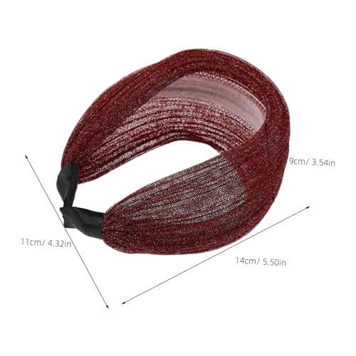 Beaupretty Weites Elastisches Haarband für Damen Rutschfest Spitze Komfortabel Vielseitig für Alltag Party Reisen Stilvolles Haarschmuck accessoire Weißhaarabdeckend Modisch von Beaupretty