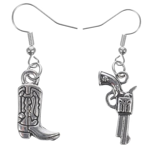 Beaupretty Western Cowgirl Ohrringe Damen Langlebige Alloy Ohrhänger Stilvolle Western Accessoires für Party Cosplay Halloween und Alltag Cowgirl Schmuck für Frauen und Mädchen von Beaupretty