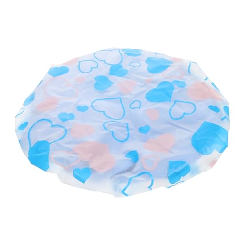 Beaupretty Wiederverwendbare Duschhaube Damen Herzförmige Doppel lagen Badekappe Elastisches Haar Trocknen und Dauerwellen Schutz Badekappe für Spa Zuhause von Beaupretty