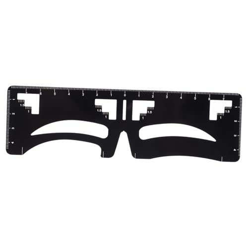 Beaupretty Wiederverwendbares Augenbrauenlineal aus Edelstahl Präzises Mehrpunkt Messwerkzeug für Frauen Kompakt und Einfach Anzuwenden für Anfänger und Reisen von Beaupretty