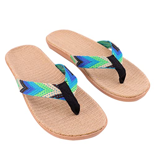 Beaupretty Woven Flip Flops Hausschuhe Rutschfest Leicht Bequeme Strandpantoffeln Blau Grün Alltag Freizeit Beaupretty Woven Flip Flops Hausschuhe Rutschfest Leicht Bequeme Strandpantoffeln Blau Grün Alltag Freizeit von Beaupretty