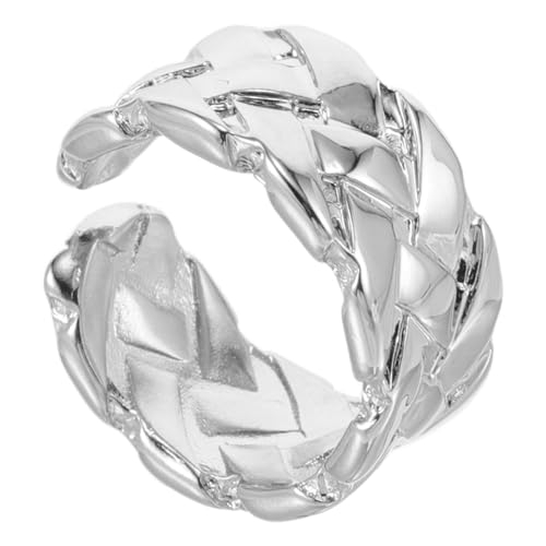 Beaupretty Woven Ring Damen Verstellbarer Finger Ring Kupfer Elegantes Design Einzigartiger Modisches für Besondere Anlässe von Beaupretty