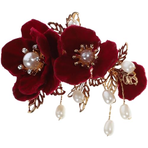 Beaupretty Zarte Blumen-Haarnadel Antiker Seitenclip Retro-Blumen-Haarspange Für Frauen von Beaupretty