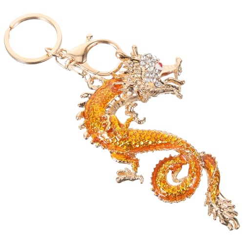 Beaupretty Zarter Goldener Drachen Schlüsselanhänger Dekorativer Hängender Anhänger für Auto und Taschen für Neujahr und Feiern Langlebig und von Beaupretty
