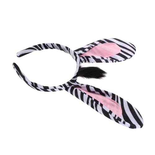 Beaupretty Zebra Haarreifen für Frauen Lustiger Kopfschmuck für Karneval Geburtstagsfeiern Weihnachts Events Tierisches Zubehör mit Langlebig für Fotoshootings von Beaupretty