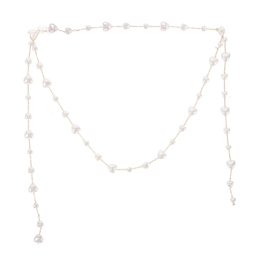 Beaupretty 1m Schmuckkette Aus Mit Kunstperlen Perlenkettenbesatz Für Diy-schmuckherstellung Geeignet Für Armbänder Und Halsketten von Beaupretty