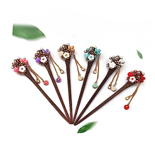 Beaupretty Essstäbchen Für Haare Langhaarspangen Antike Haarstäbchen Antikes Haar Clips Mit Haarquasten Haarstab Aus Holz Chinesische Haarstäbchen Violett Haarnadel Jahrgang Damen von Beaupretty