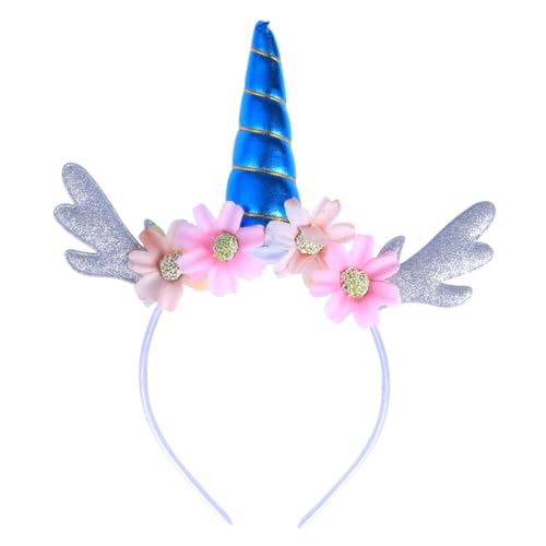 Beaupretty kinder haarschmuck hair accessories for girls Lint hair bands Unicorn horn headband Festival hair accessories Kopfschmuck für Kinder Haarband Stirnband Kopfbedeckung von Beaupretty