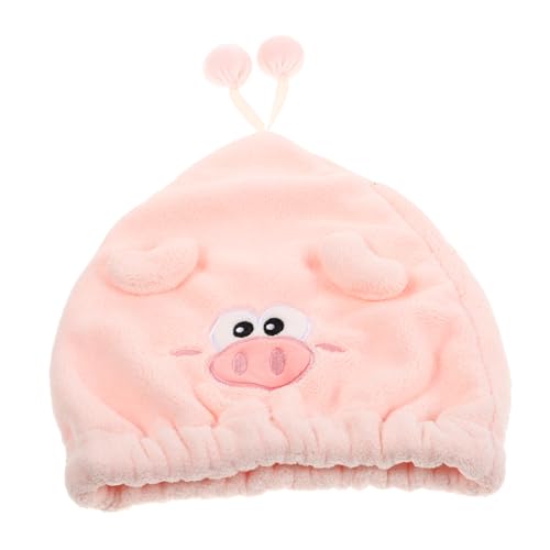 Beaupretty Niedliche Cartoon-haartrockenkappe Hochwertigem Korallenfleece Schnelltrocknendes Handtuch Für Haar Mit Für Damen Beim Baden Oder Waschen Gesichts Hellrosa von Beaupretty