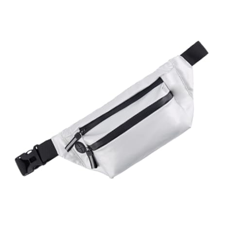 Beaupretty wasserdichte Herren Schultertasche Silber Freizeit Umhängetasche Multifunktional Großes Fassungsvermögen Für Outdoor Sport Camping Dating von Beaupretty