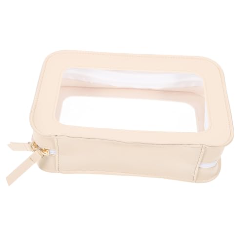 Beaupretty wasserdichte PVC Reise toilettenbeutel mit Sichtfenster Tragbarer Kosmetik Hygieneartikel Organizer Kratzfest Leicht zu Reinigen Multifunktional für Damen und Herren Unterwegs von Beaupretty