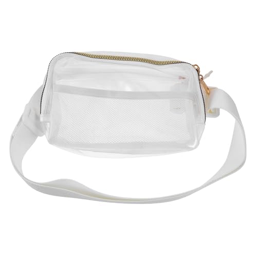 Beaupretty wasserdichte Transparente Damen Bauchtasche Verstellbar Leichter Nylon Gürteltasche für Sport Laufen Wandern Modische Hüfttasche mit Klarem Sichtfenster von Beaupretty