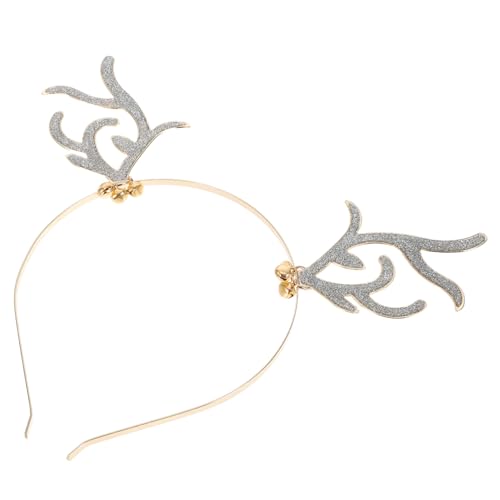 Beaupretty weihnachtsdeko Weihnachtsstirnband Haargummis für Kinder Tiara Haarband Kopfschmuck Rentiergeweih Stirnband Kristall Kopfbedeckung die Klingel schmücken Glocke von Beaupretty