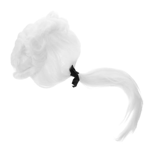 Beaupretty weiße Perücke Richter Perücken Bühnenperformanceperücke Kostümperücke Halloween-Perücken Richter Cosplay Perücke Performance-Perücken Männer Perücken Perücke für Männer Plastik von Beaupretty