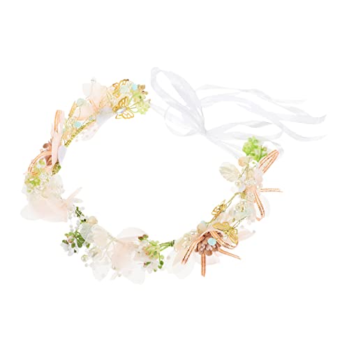 Blumenkranz Haarschmuck für Kunstblumenkrone mit Realistischen für Fotoshootings Partys und Hochzeiten Charmantes Accessoire für Kleine Prinzessinnen von Beaupretty