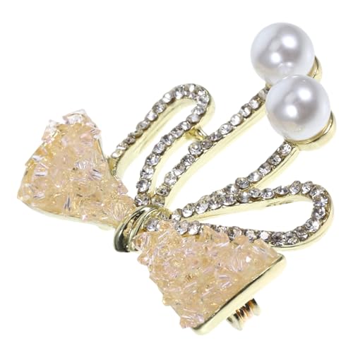 Damen Brosche mit Funkelndem Schleifenform Hochwertige Anstecknadel Vielseitig Einsetzbar für Kleidung Taschen für Modebewusste Frauen von Beaupretty