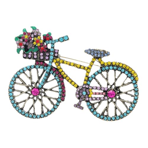 Beaupretty Rhinestone Fahrrad-brosche Für Damen Stilvolle Anstecknadel Als Modisches Accessoire Für Kleidung Schals Und Hüte Perfektes Für Radliebhaber Und Besondere Anlässe von Beaupretty