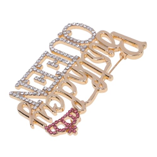 Beaupretty Geburtstagsbrosche mit Strass Anstecknadel für Frauen Dekorative Broschen für Kleider und Schals Schmuckbrosche für Formelle Anlässe Hochzeitsaccessoire von Beaupretty