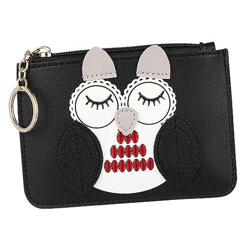 Geldbörse mit Schlüsselring Mini Multifunktionale Reißverschluss Münztasche Kleine PU Geldbörse für Handliche Aufbewahrung für Karten Kleingeld von Beaupretty