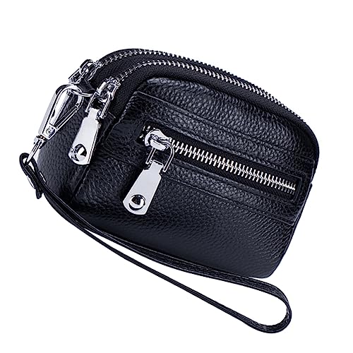 Kleine Damen Geldbörse Echtem mit Reißverschluss RFID Geschützt Fächer Design für Münzen Karten Handlich von Beaupretty