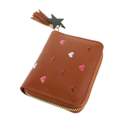 Kleine Damen Geldbörse mit Reißverschluss Stern Anhänger Multifunktionale Münztasche für Karten Münzen Schlüssel Portemonnaie für Unterwegs für Kleine Taschen von Beaupretty