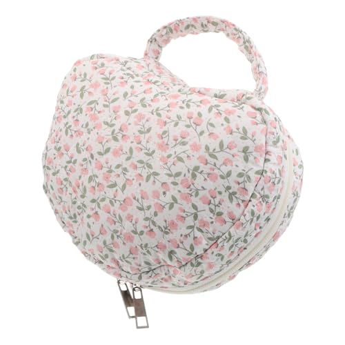 Reise-Make-up-Tasche Für Frauen: Großer Kosmetik-Organizer Mit Blumenmuster - Süße Make-up-Tasche Mit Blumenmuster - Ästhetische Kulturtasche Mit Blumenmuster von Beaupretty