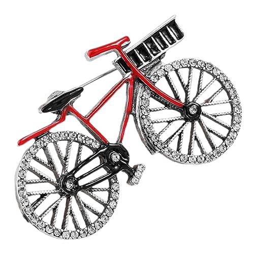 Retro Fahrrad Brosche Metall mit Anstecknadel für Kleidung Modisches Accessoire für Damen Herren für Partys Hochzeiten Besondere Anlässe von Beaupretty