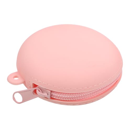 Runder Silikon Münzbeutel für Damen Mini Schlüsselanhänger Vielseitige Aufbewahrung für Münzen Kopfhörer für Unterwegs von Beaupretty