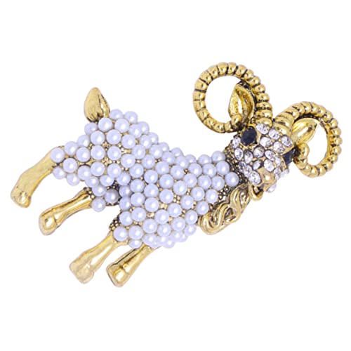 Beaupretty Perlen Schaf Brosche für Frauen Dekorative Anstecknadel für Schals und Kleidung für Hochzeiten und Partys Einzigartiges für von Beaupretty
