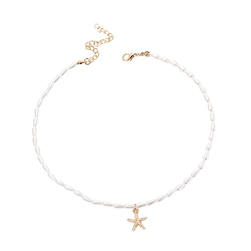 Sternkette Perlen für Frauen Handgemachte Halskette mit Anhänger Hochzeiten Jubiläen Geburtstagsfeiern Besondere Anlässe von Beaupretty
