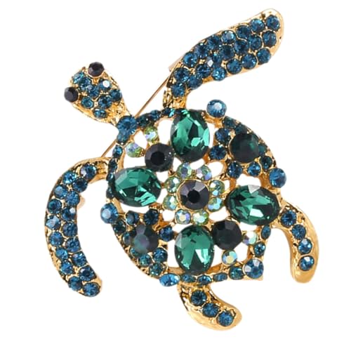 Beaupretty Schildkröten Anstecknadel Metallbrosche mit Strass für Damenkleidung Tierbrosche für Hüte Taschen und Schals Langlebig und Ästhetisch Accessoire für Alltag und Besondere Anlässe von Beaupretty