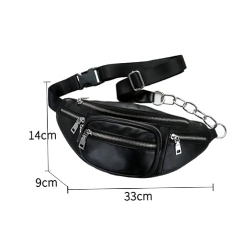 Umhängetasche Damen PU Brustbeutel für Freizeit Stilvoller Schultertasche Messenger Bag Vielseitig Verwendbar für Konzerte Reisen von Beaupretty