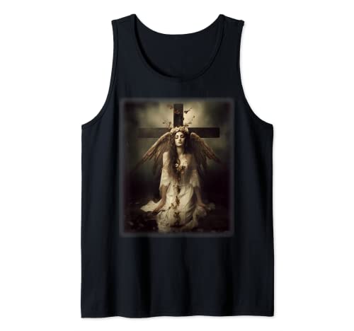 Wunderschöner Engel, Gothic, ästhetisch, himmlisch, engelhaft, Mädchen, Damen Tank Top von Beautiful Angel Aesthetic Tees and Gifts