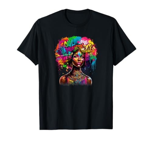 Melanin - Black Girl - Magic - Juneteenth T-Shirt von Beautiful Girl of African Appearance