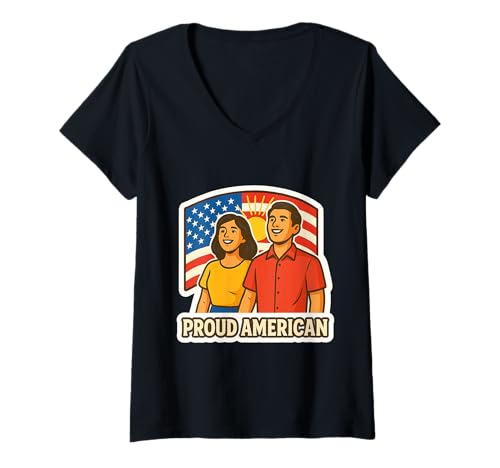 Damen Gemeinsam in Richtung Morgen T-Shirt mit V-Ausschnitt Damen Gemeinsam in Richtung Morgen T-Shirt mit V-Ausschnitt von Beautiful World