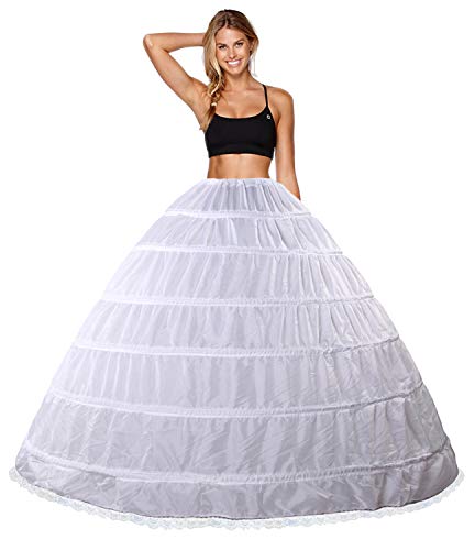 Brautkleid Reifrock 6 Hoop Petticoat Unterrock Petticoat Reifrock hochzeitskleider Petticoat Krinoline Braut Petticoat Unterrock für Brautkleid Petticoat Underskirt von Beautiful in White