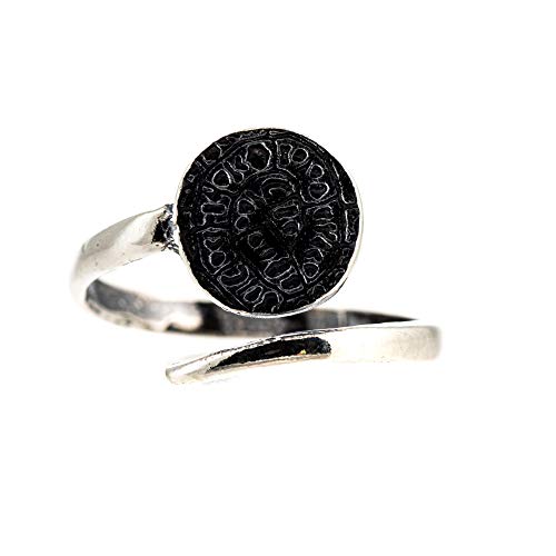 Phaistos Disc Scheibe Ringe Silber verstellbare antike minoische griechische Münze Phaistos Disc Scheibe Ringe Silber verstellbare antike minoische griechische Münze von BeautifulGreekStatues