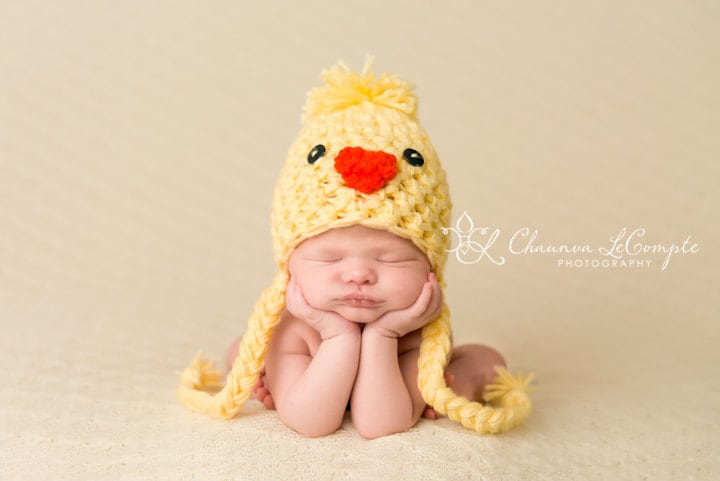 Baby Chick Peep Mütze in Gelb von BeautifulPhotoProps