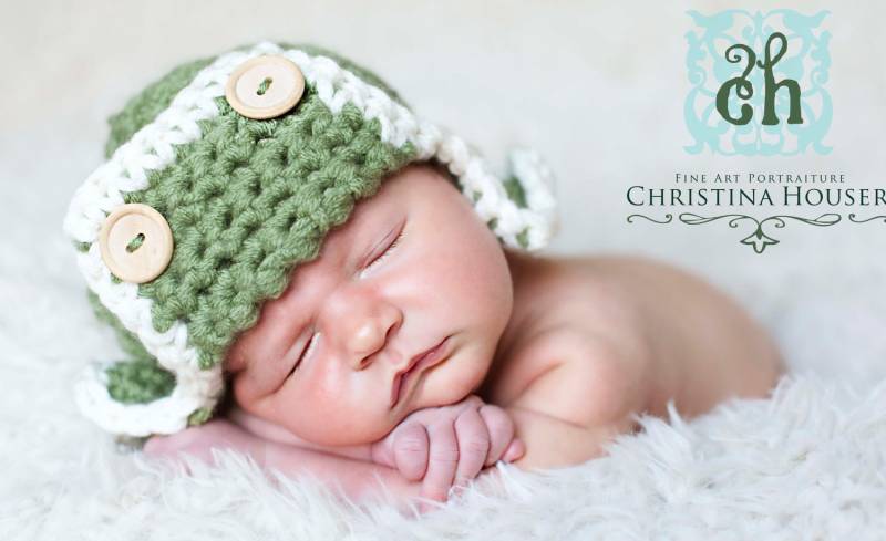 Grüne Newborn Aviator Mütze Flieger Pilot Grüne Newborn Aviator Mütze Flieger Pilot von BeautifulPhotoProps