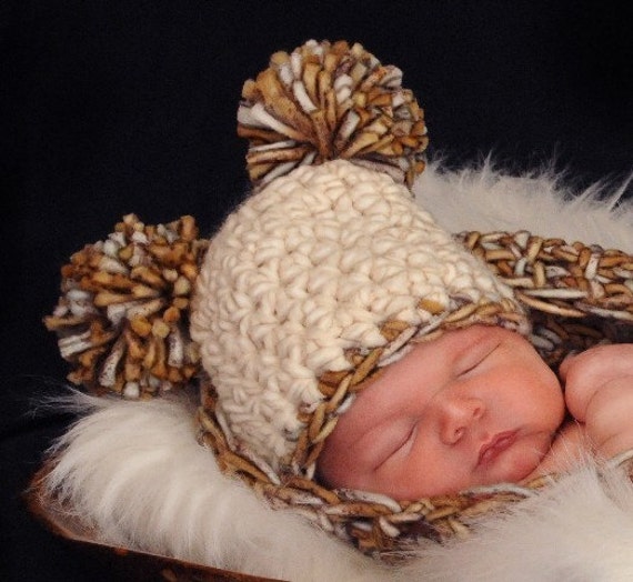 Mother Earth Newborn Pom Beanie Mütze Mother Earth Newborn Pom Beanie Mütze von BeautifulPhotoProps