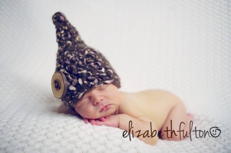 Neugeborenen Baby Wichtel Mütze Fuzzy Braun Elf von BeautifulPhotoProps