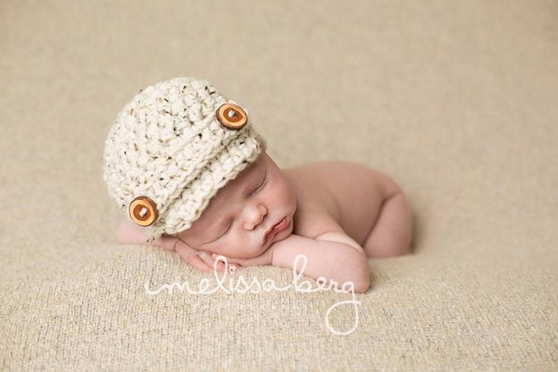 Oatmeal Tweed Schiebermütze Newborn Baby Fotografie Foto Requisite von BeautifulPhotoProps
